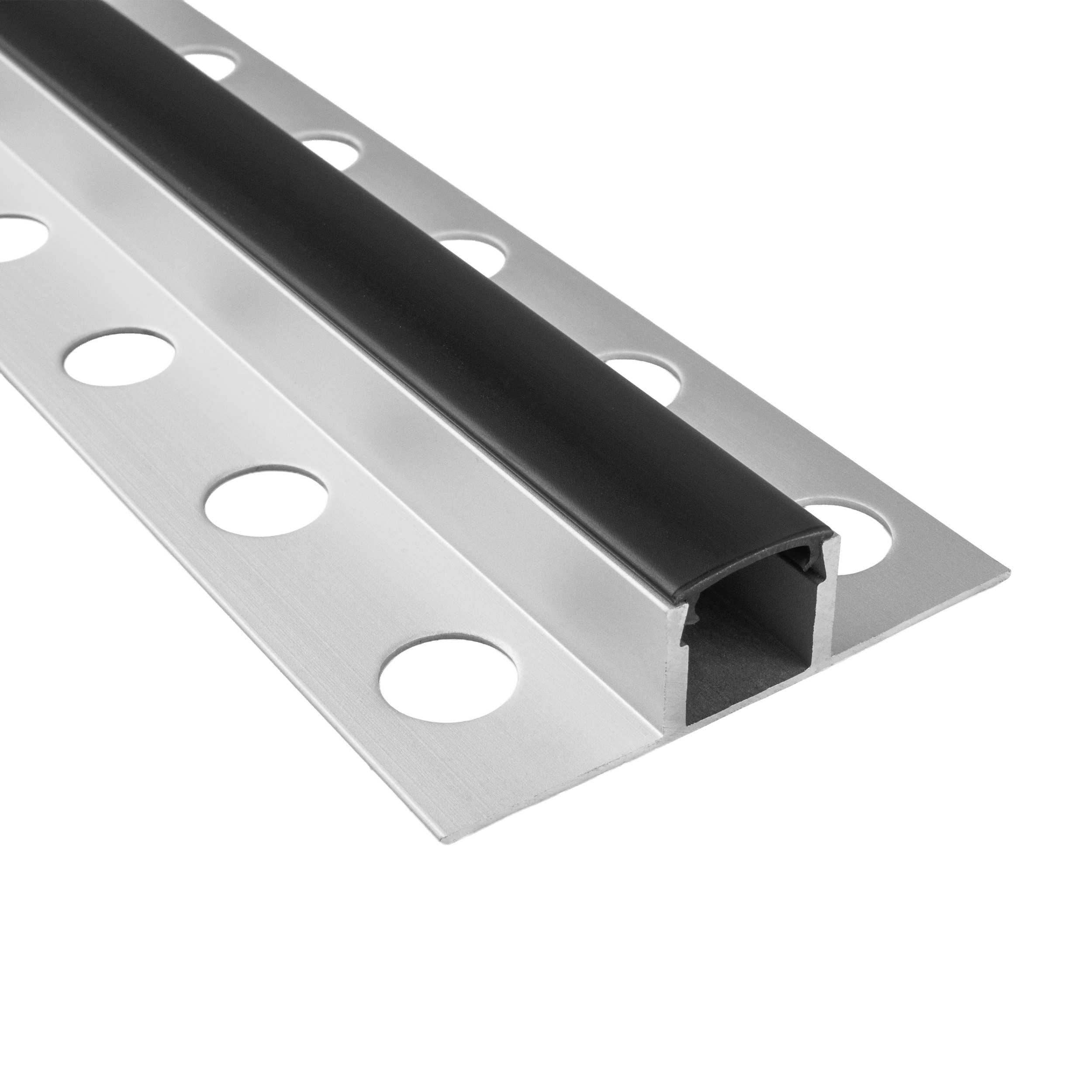 T77 LED Alu Fliesenprofil Bordüre 10mm silber