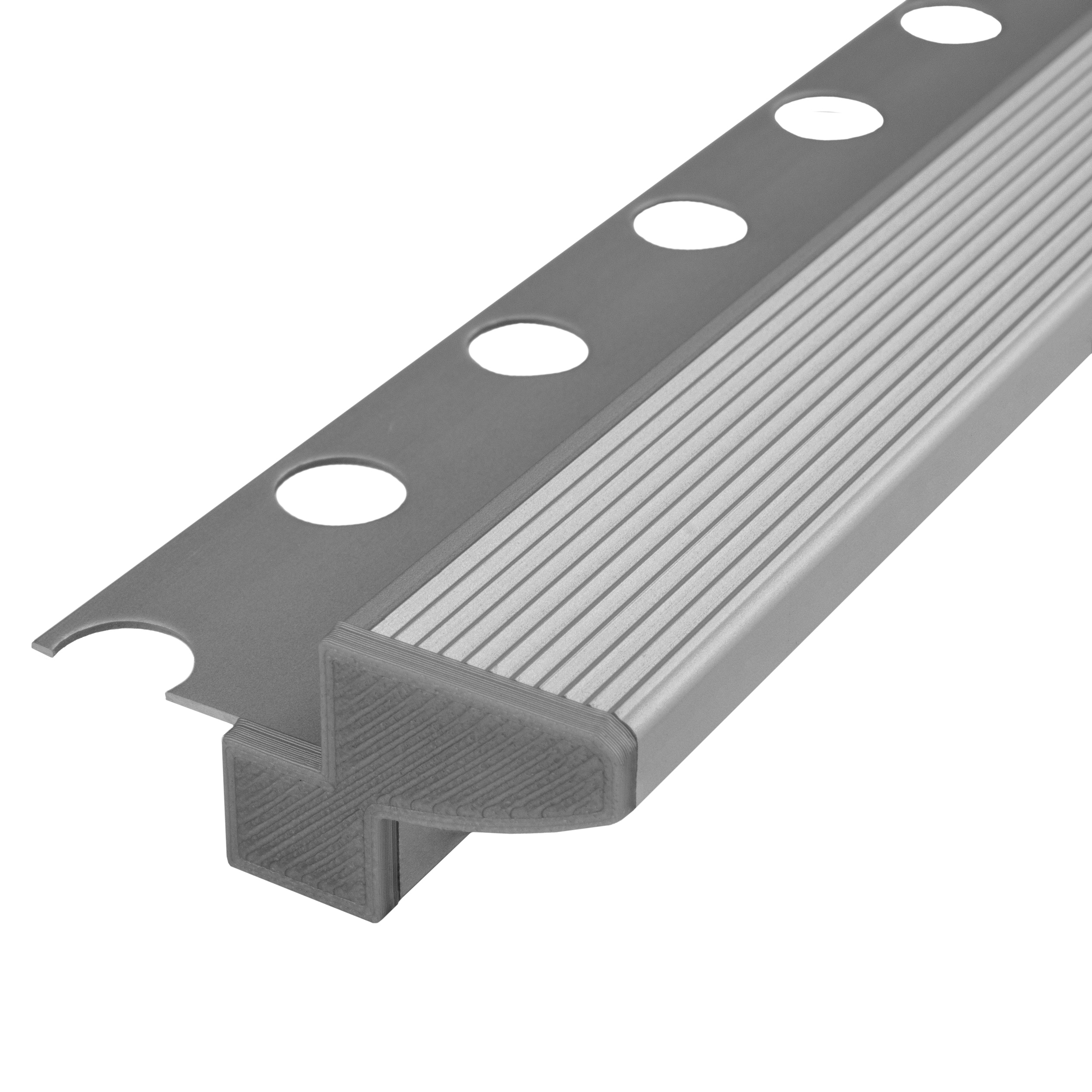 T-40 20° LED Alu Fliesenprofil Treppenprofil Stufen 10mm silber T-40 20° LED Alu Fliesenprofil Treppenprofil Stufen 10mm silber