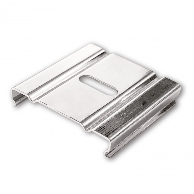 GX-PN6n LED AUFBAU-Profil 200 cm, hoch, LED Stripes max. 24 mm, schwarz RAL 9005 2x Halter metall