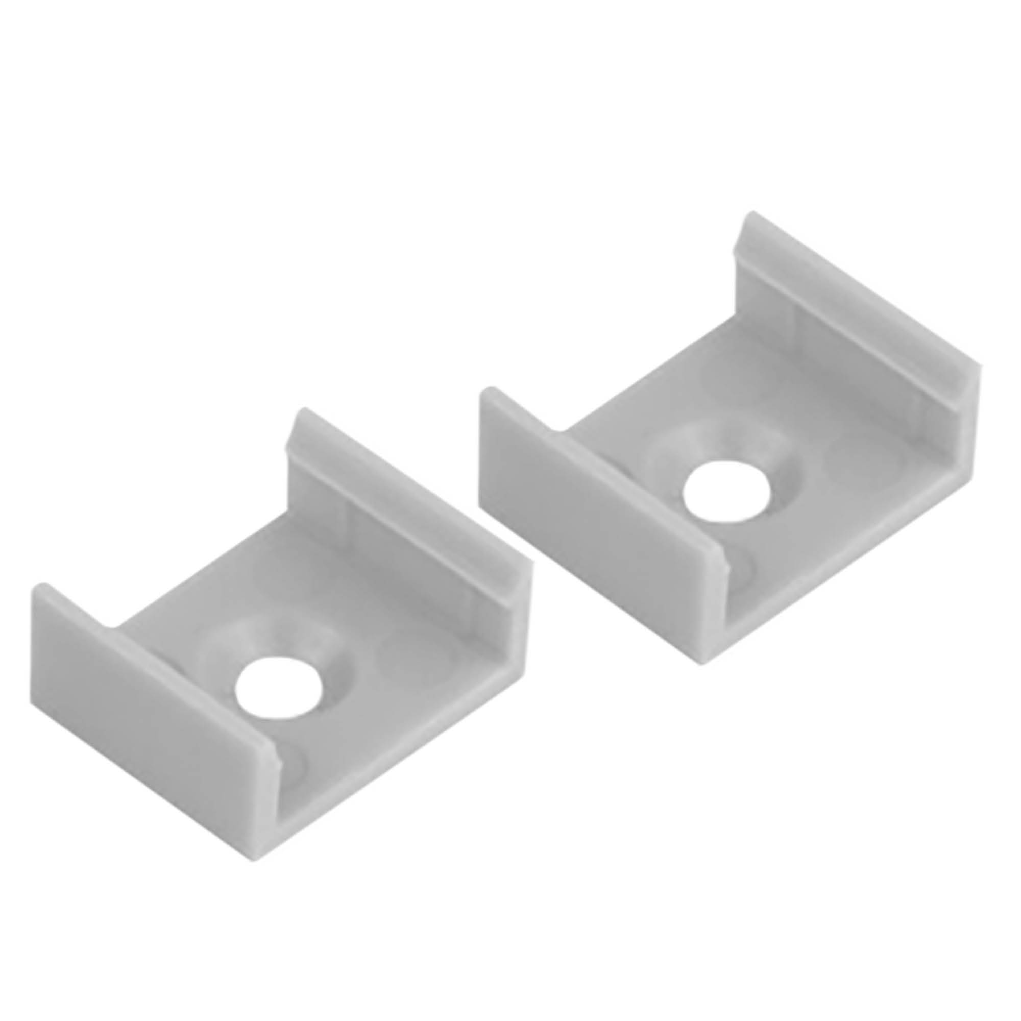 A15 LED Profil Silber 2x Halter kunststoff A15 LED Profil Silber 2x Halter kunststoff